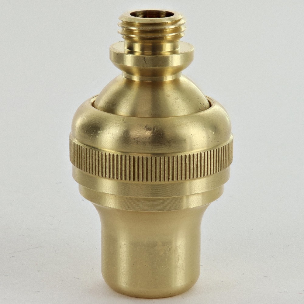 1/4ips Threaded Large Brass Knurled Bullet Swivel - Unfinished Brass Questions & Answers