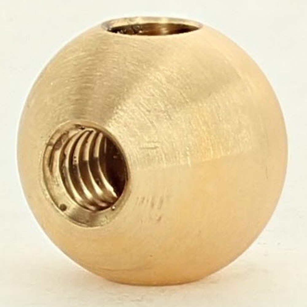 3/4in Diameter- 1/4-20 UNC Threaded Brass Ball with 1/4in Slip Side Hole - Unfinished Brass Questions & Answers