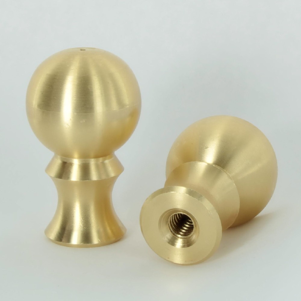 1in Diameter Ball Finial with Neck Unfinished Brass - 1/4-20 UNC Thread Questions & Answers