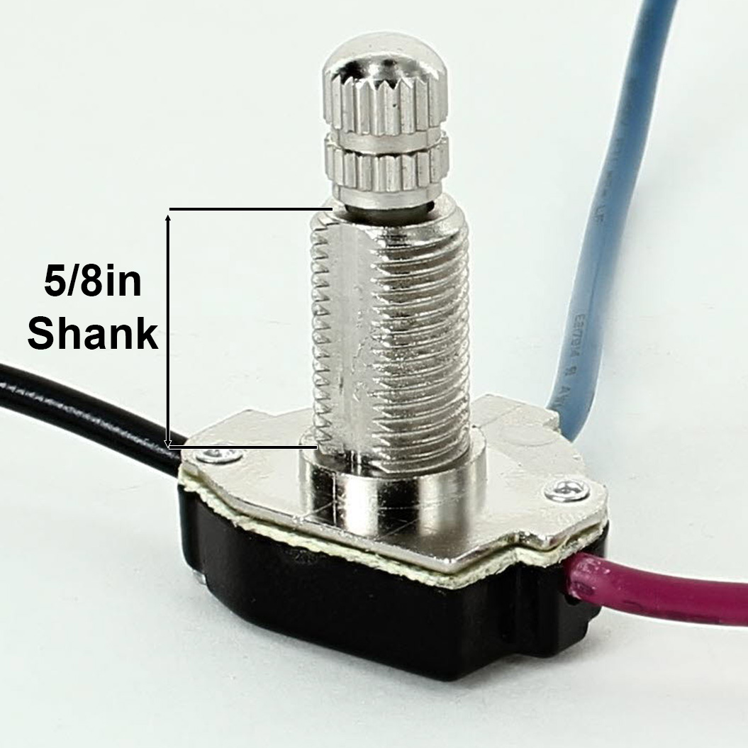 5/8in Shank 3-Way Rotary Switch with 6in. Wire Leads - Nickel Plated Questions & Answers